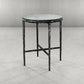 Thaddeus Glass Round Side Table 18" 22"