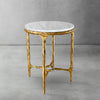 Thaddeus Round Marble Side Table 18" 22"