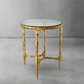 Thaddeus Glass Round Side Table 18" 22"