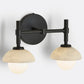 Alabaster Shade Greenwich Double Wall Sconce