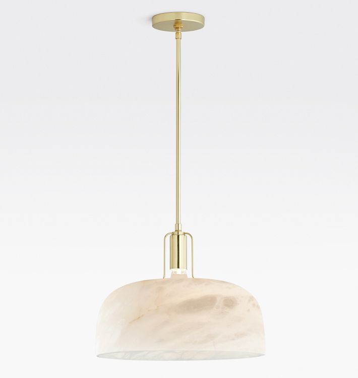 Alabaster Dekum Pendant 11" 16"