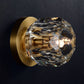 Balle Be Crystal Petite Single Sconce & Flushmount Brass