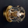 Balle Be Crystal Petite Single Sconce & Flushmount Brass
