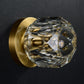 Balle Be Crystal Petite Single Sconce & Flushmount Brass