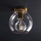 Cloche Flushmount/Wall sconce Brass