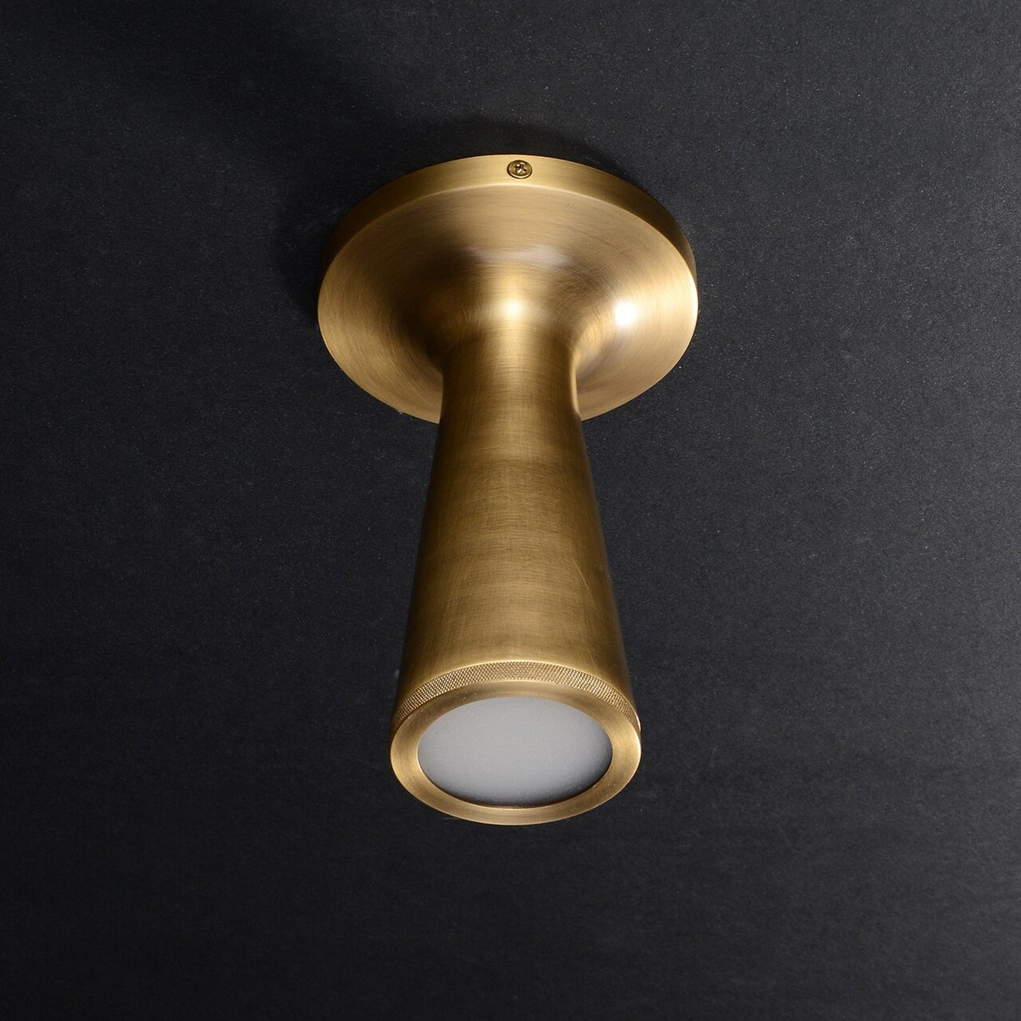 Cone Flushmount Brass
