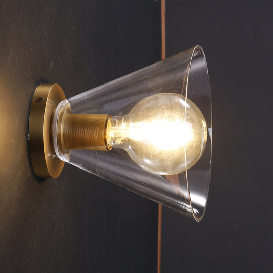 Funnel Flushmount/Wall sconce Brass