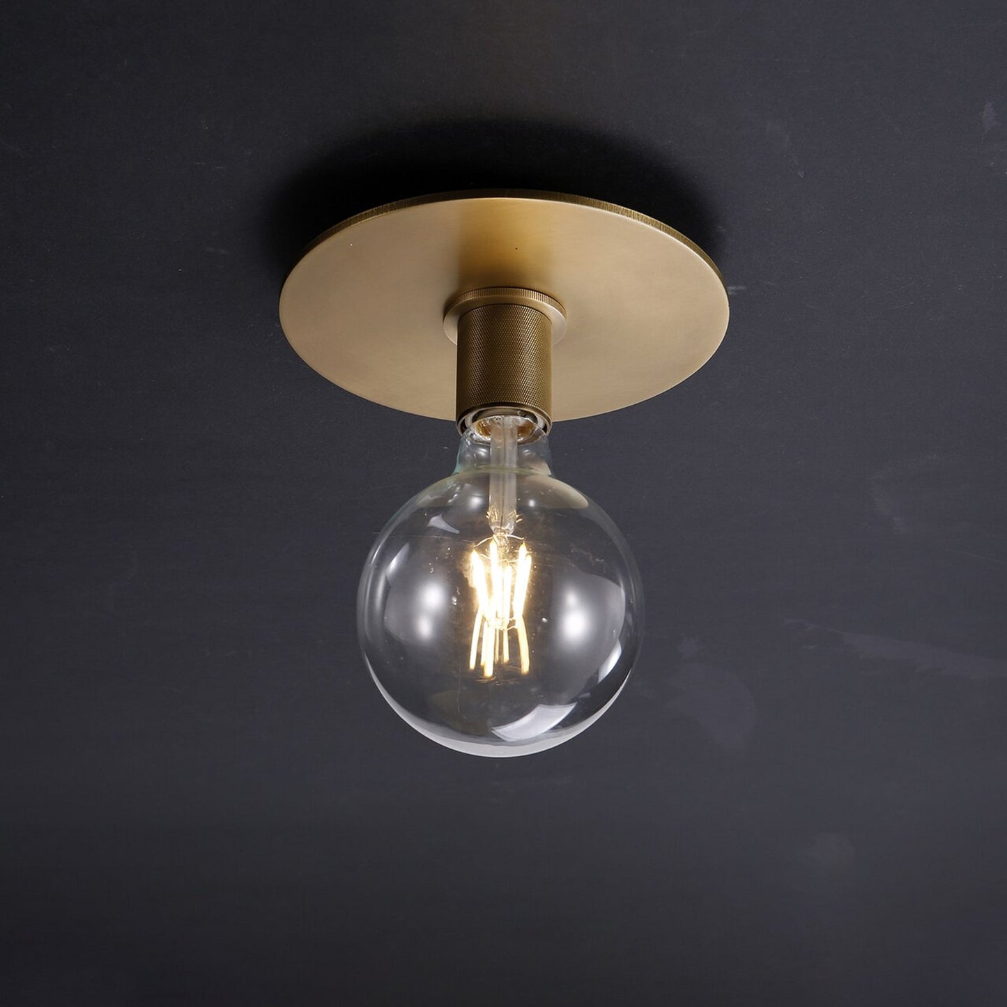 Mechanic-A Flushmount Brass