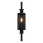 One Light Outdoor Wall Lantern in Matte Black