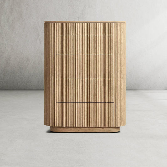 Mulholland Modern Cabinet 5-Drawer Narrow Dresser