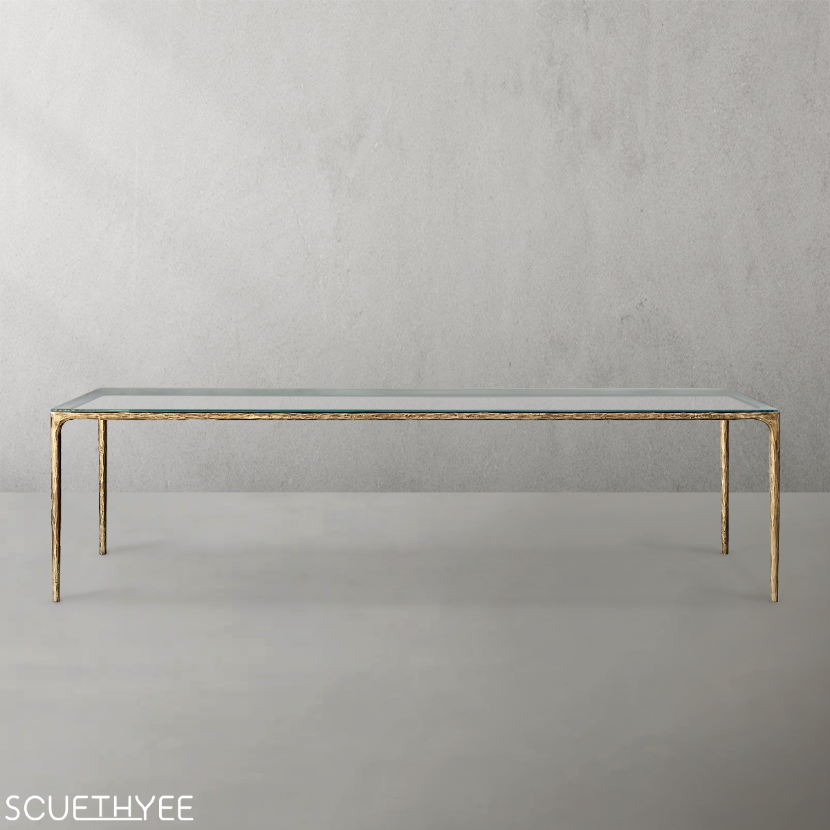 Thaddeus Glass Rectangular Dining Table