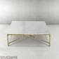 Thaddeus Marble Square Coffee Table 36" 48" 60"
