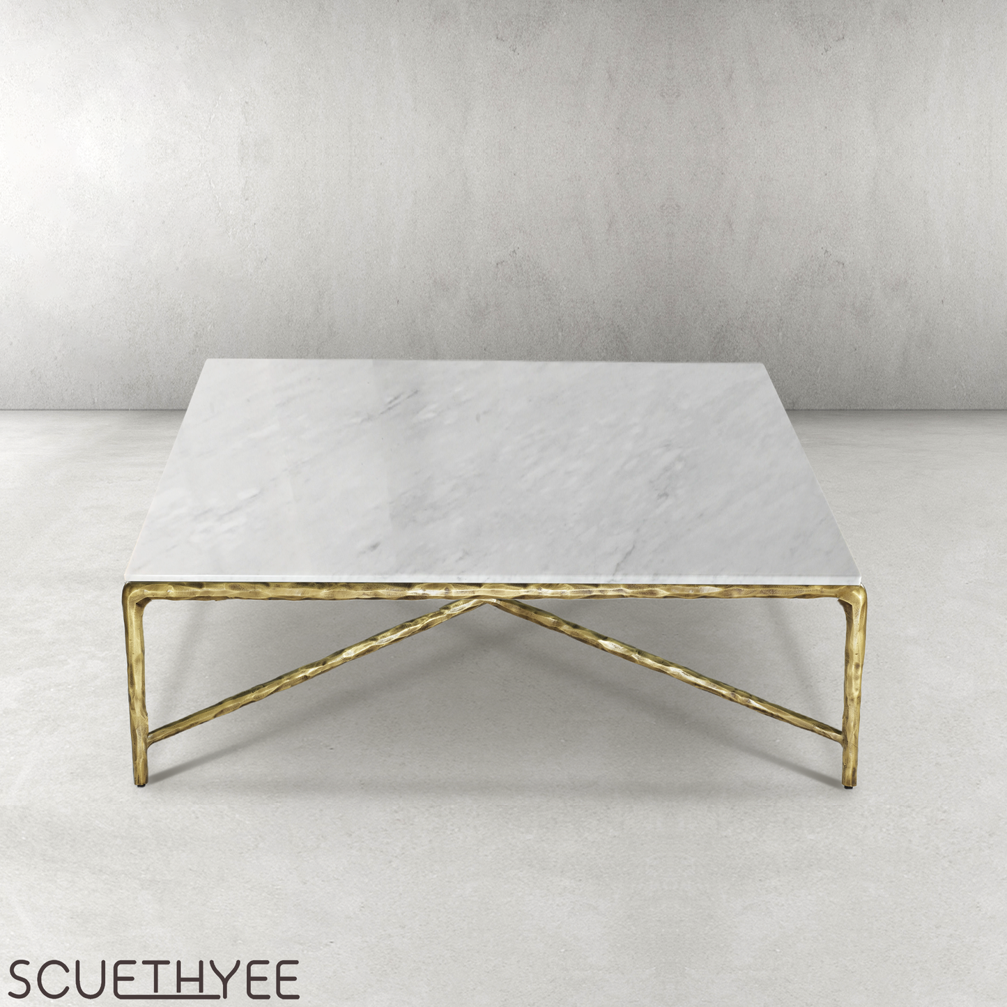 Thaddeus Marble Square Coffee Table 36" 48" 60"