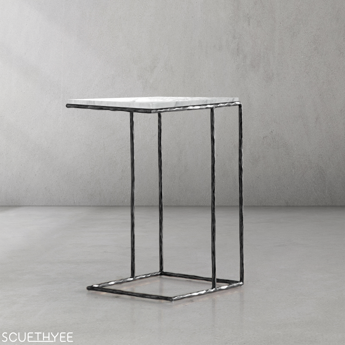 Thaddeus Mable C-Shaped Side Table