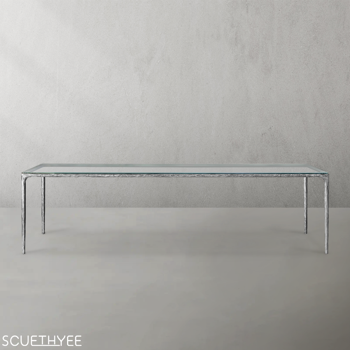 Thaddeus Glass Rectangular Dining Table