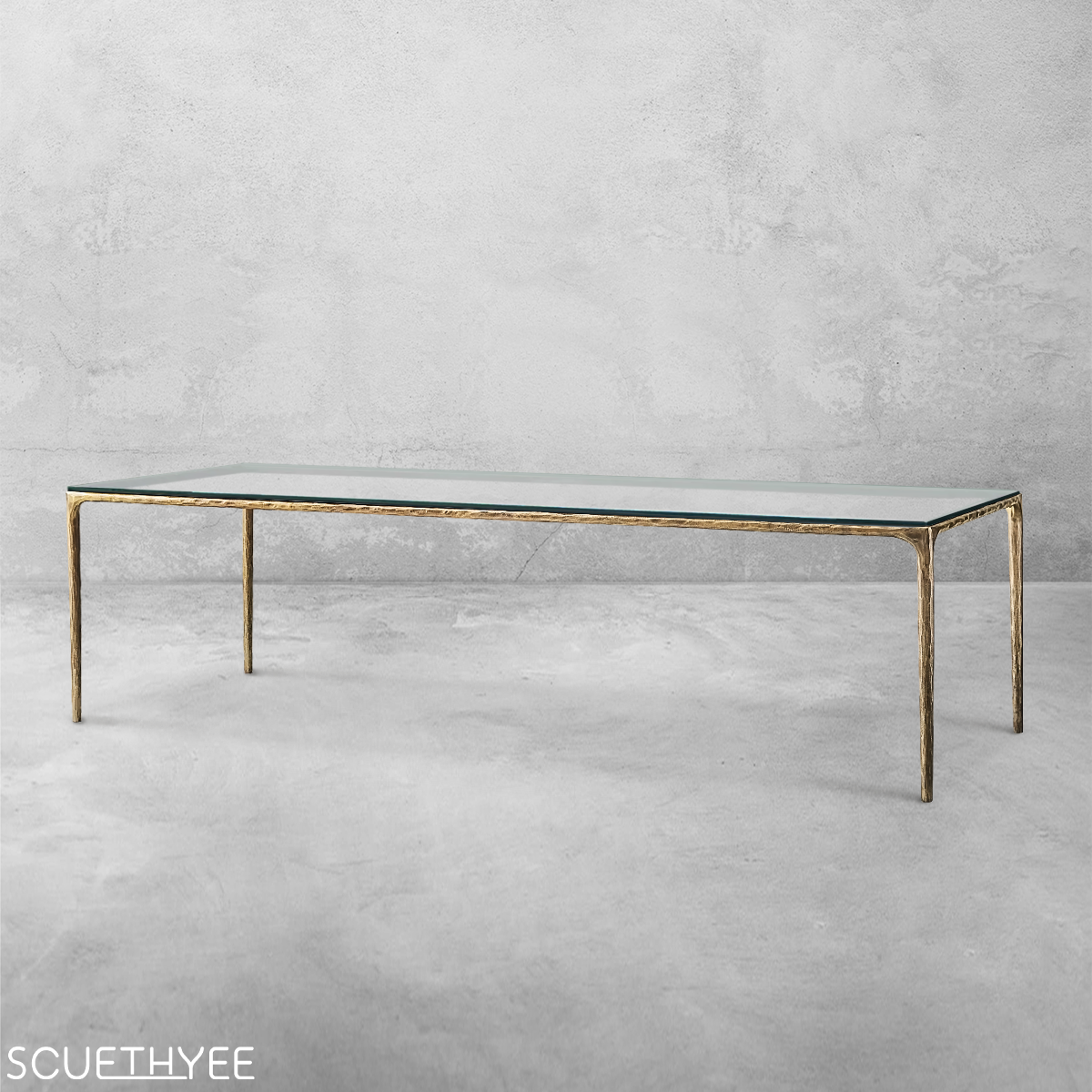 Thaddeus Glass Rectangular Dining Table