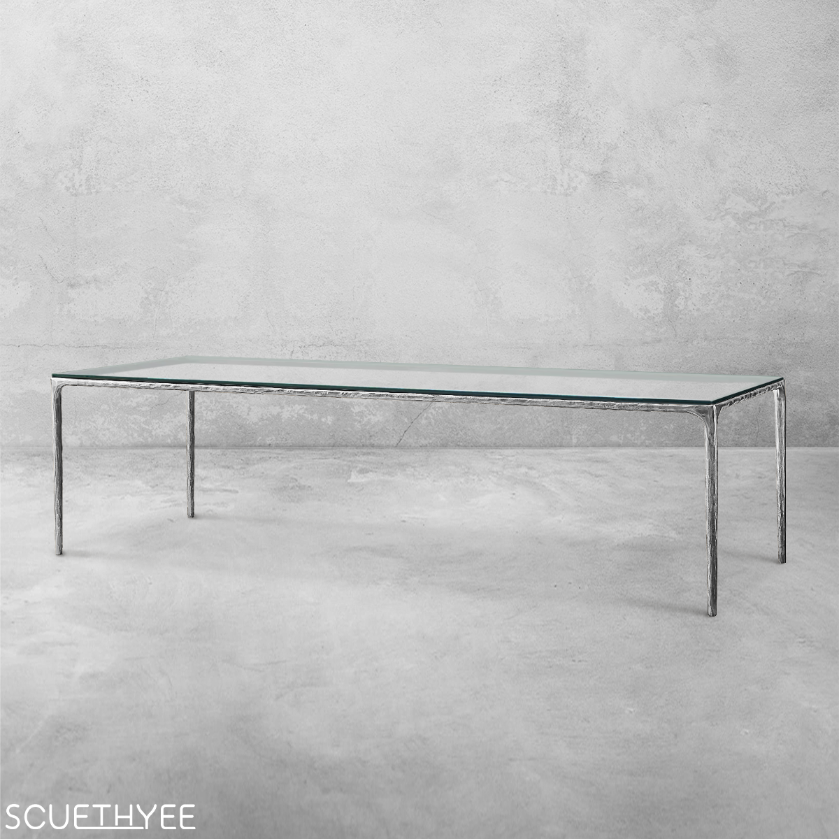 Thaddeus Glass Rectangular Dining Table