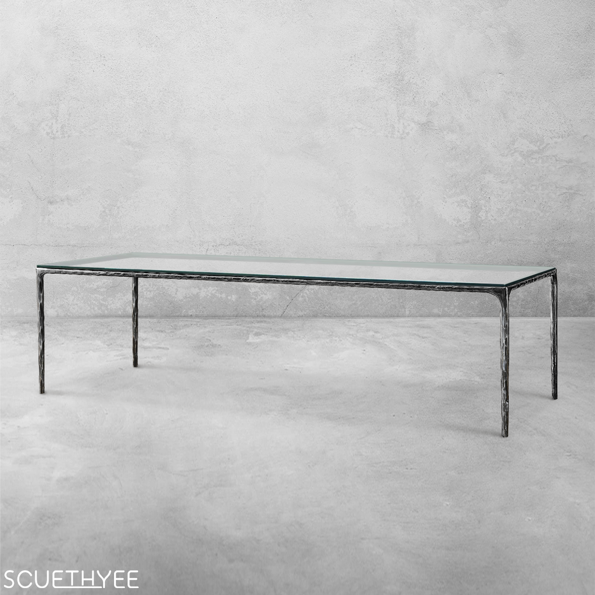 Thaddeus Glass Rectangular Dining Table