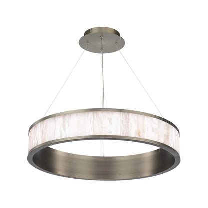 Coliseo Alabaster Round Chandelier 28"