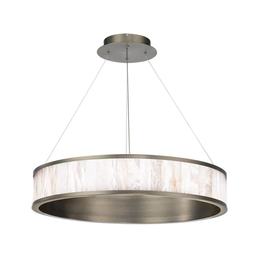 Coliseo Alabaster Round Chandelier 28"