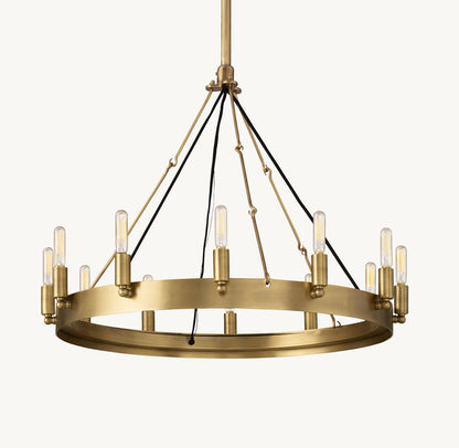 CAMINO VINTAGE FILAMENT ROUND CHANDELIER 26"