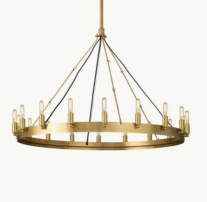 CAMINO VINTAGE FILAMENT ROUND CHANDELIER 38"