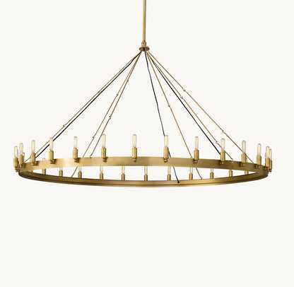 CAMINO VINTAGE FILAMENT ROUND CHANDELIER 63"