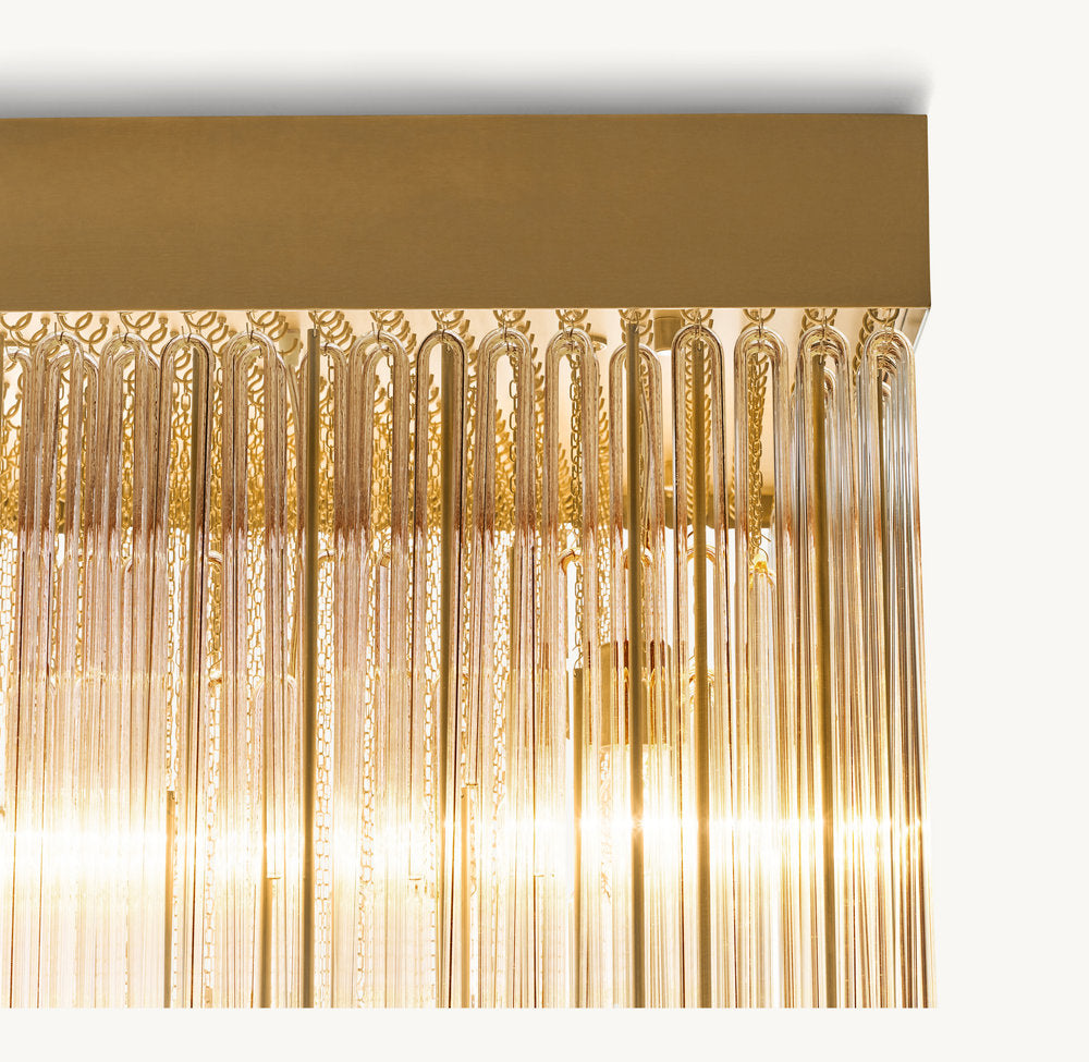 CASCADA SQUARE CHANDELIER 30"