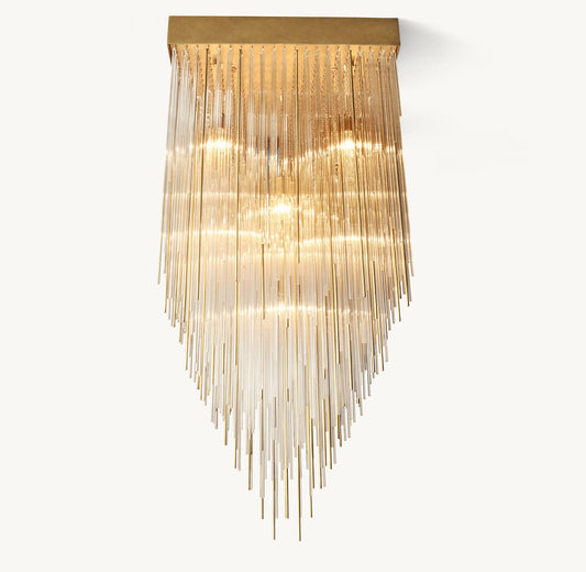 CASCADA SQUARE CHANDELIER 30"