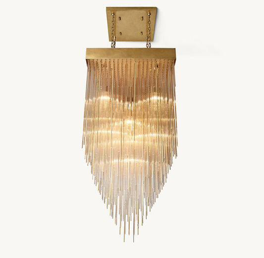 CASCADA SQUARE CHANDELIER 30"