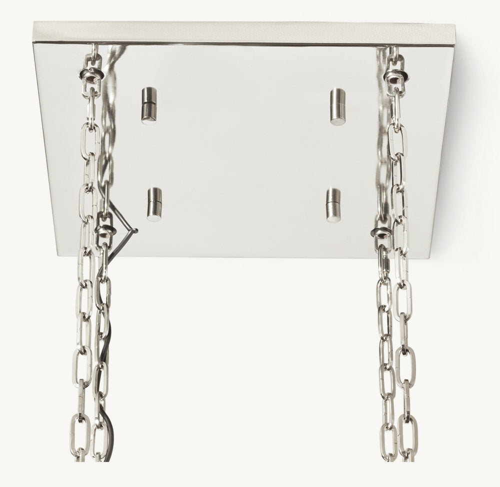 CASCADA SQUARE CHANDELIER 30"