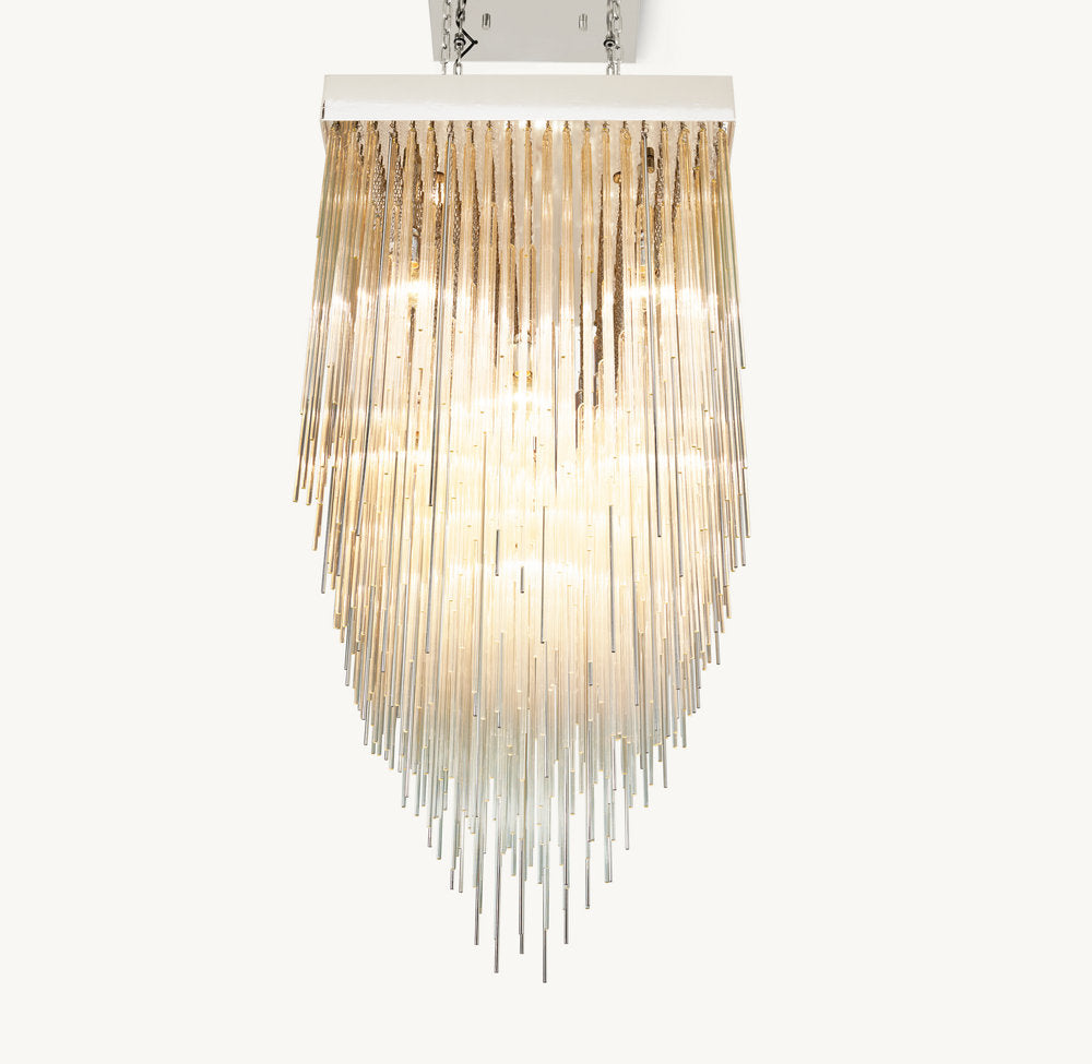 CASCADA SQUARE CHANDELIER 30"