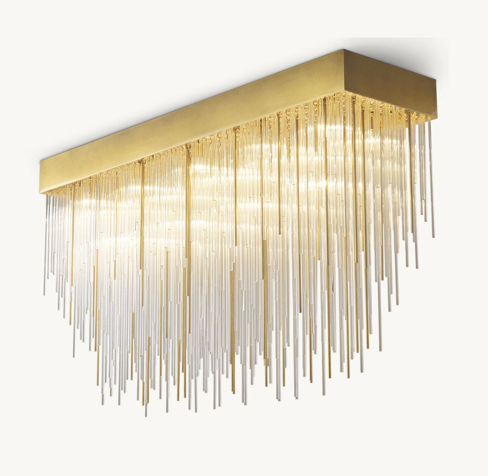 CASCADA RECTANGULAR CHANDELIER 54"
