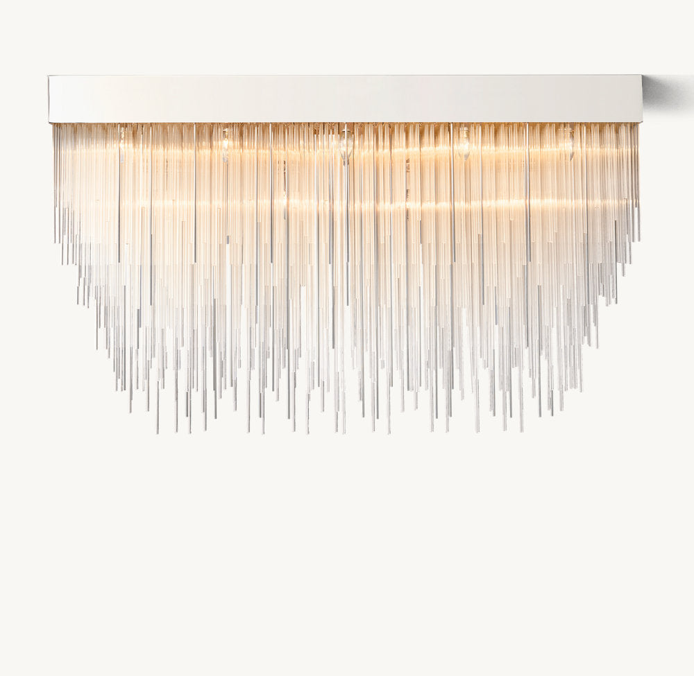 CASCADA RECTANGULAR CHANDELIER 54"