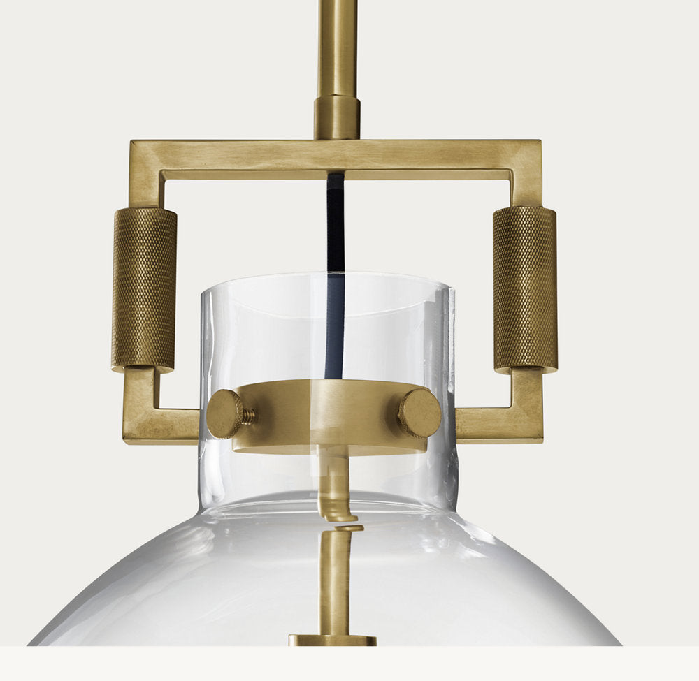 MACHINIST GLASS CLOCHE PENDANT