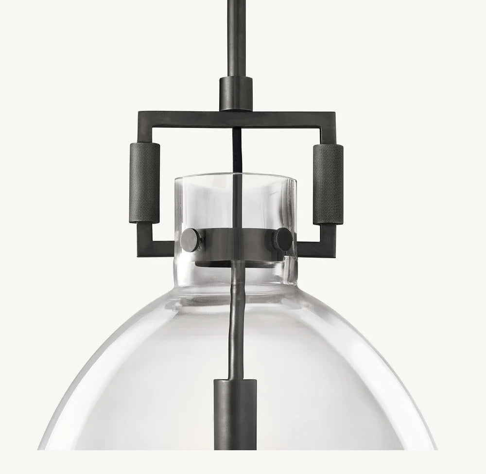 MACHINIST GLASS CLOCHE PENDANT