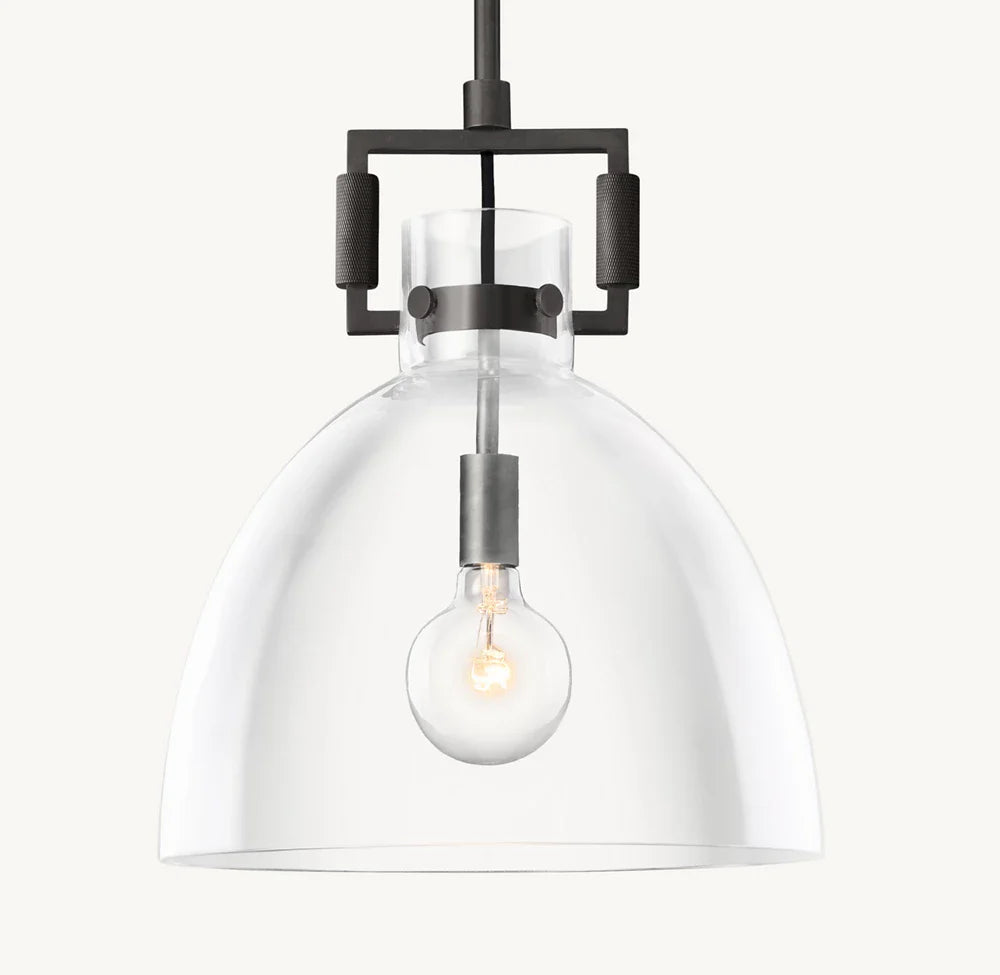 MACHINIST GLASS CLOCHE PENDANT