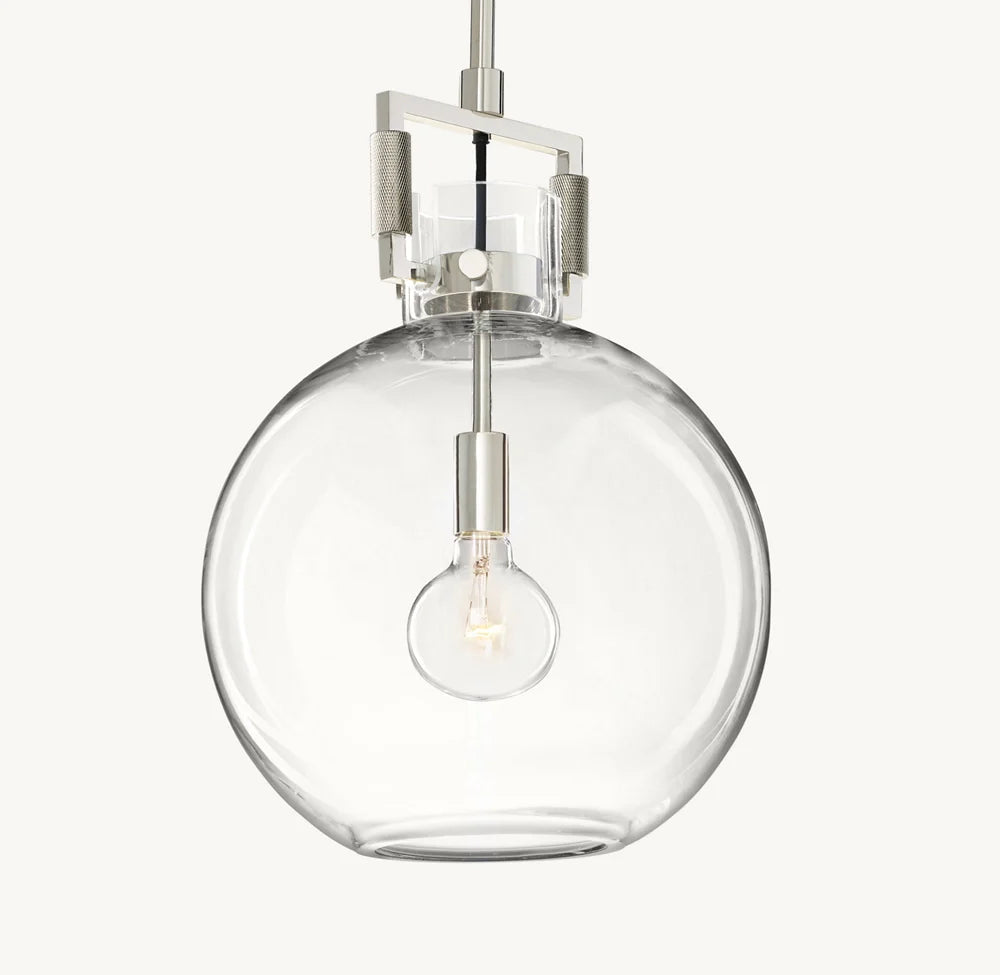 MACHINIST GLASS GLOBE PENDANT