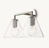 Funnel Shade Double Sconce
