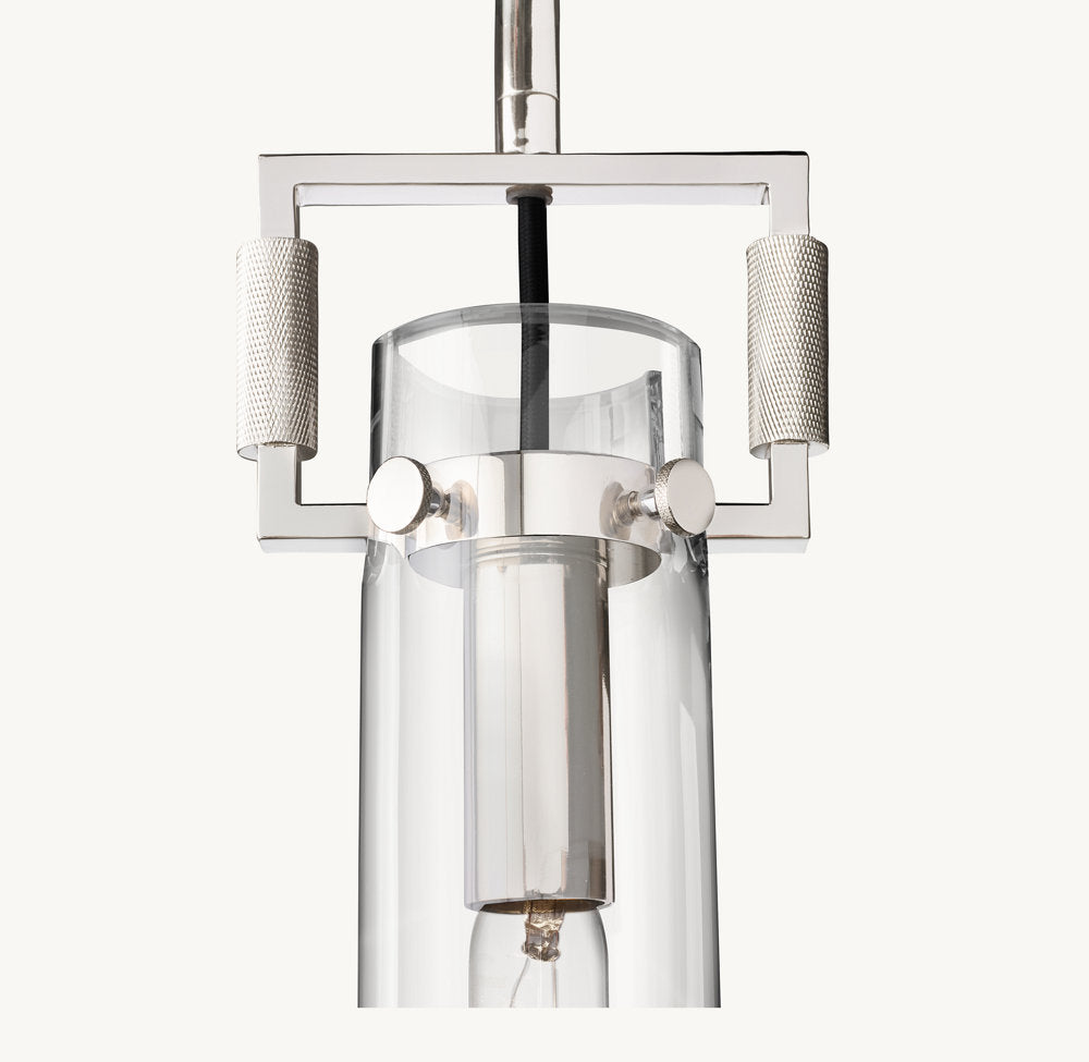 MACHINIST GLASS CYLINDER PENDANT