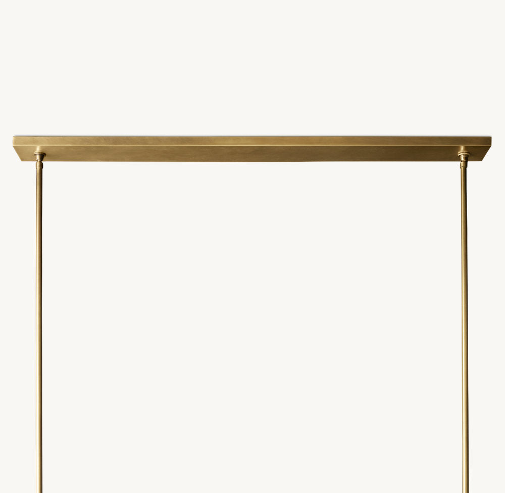 PAUILLAC FABRIC SHADE LINEAR CHANDELIER 60"