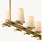 PAUILLAC FABRIC SHADE LINEAR CHANDELIER 60"