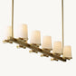 PAUILLAC FABRIC SHADE LINEAR CHANDELIER 60"