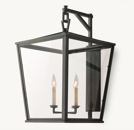 19TH C. ENGLISH OPENWORK OUTDOOR SCONCE 28"