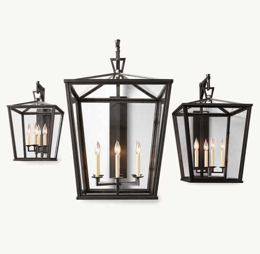 19TH C. ENGLISH OPENWORK OUTDOOR SCONCE 22"