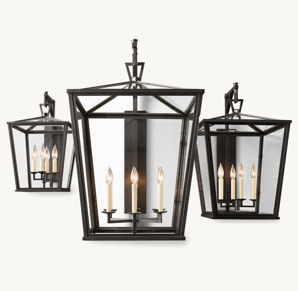 19TH C. ENGLISH OPENWORK OUTDOOR SCONCE 22"