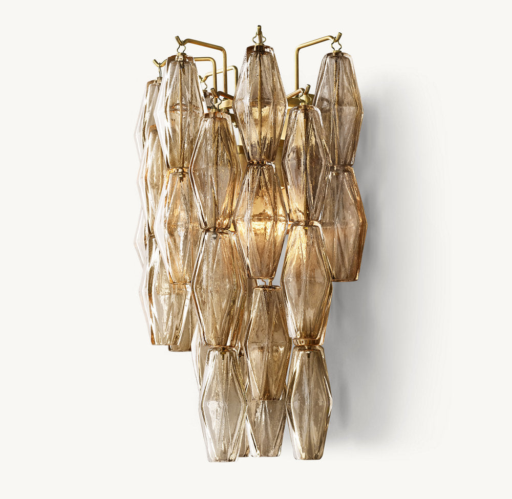 CHIARA SMOKE GLASS SCONCE