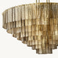 SIRENE SMOKE GLASS ROUND CHANDELIER 52"