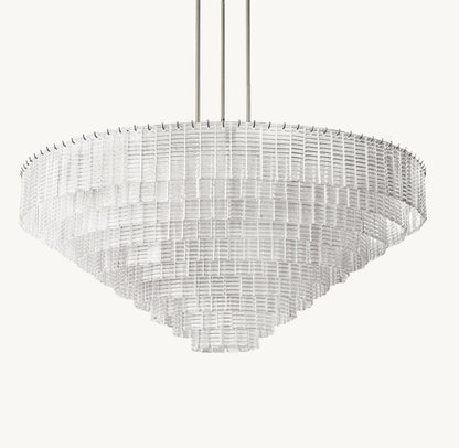 SIRENE CLEAR GLASS ROUND CHANDELIER 65"