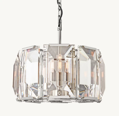 HARLOW CRYSTAL ROUND CHANDELIER 19"